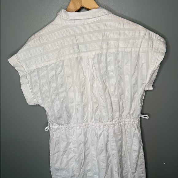 J. Crew Button Through Shirt Dress - Cotton - White - Picture 6 of 10